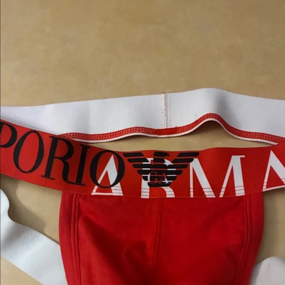 Emporio Armani Bold Red Men's Jockstrap M - Picture 6 of 8